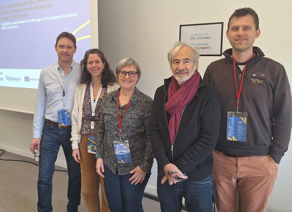 From left to right: Laurent Lascrou, Camille Poiraud, Isabelle Dekeister, André Chauvet, Tomas Sprlak.